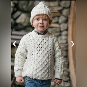 NWT Kid's Super Soft Wool Aran Sweater